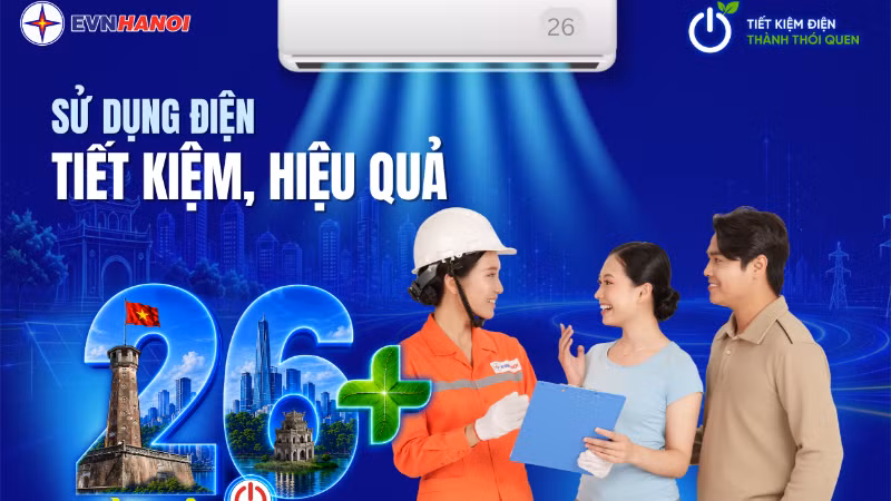 Sử dụng điện tiết kiệm, hiệu quả.