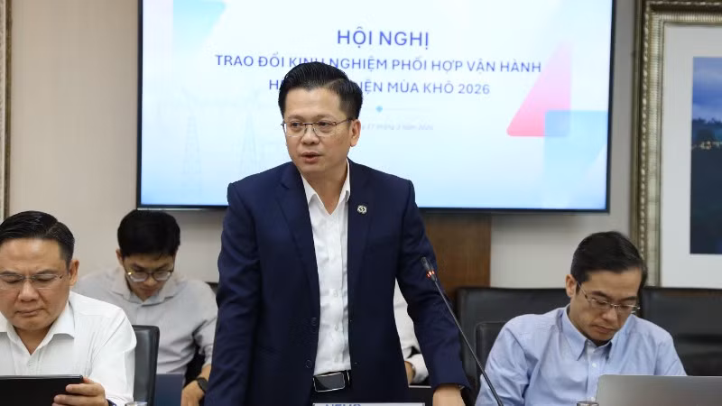 Phó Tổng Giám đốc NSMO Nguyễn Quốc Trung phát biểu khai mạc Hội nghị. 