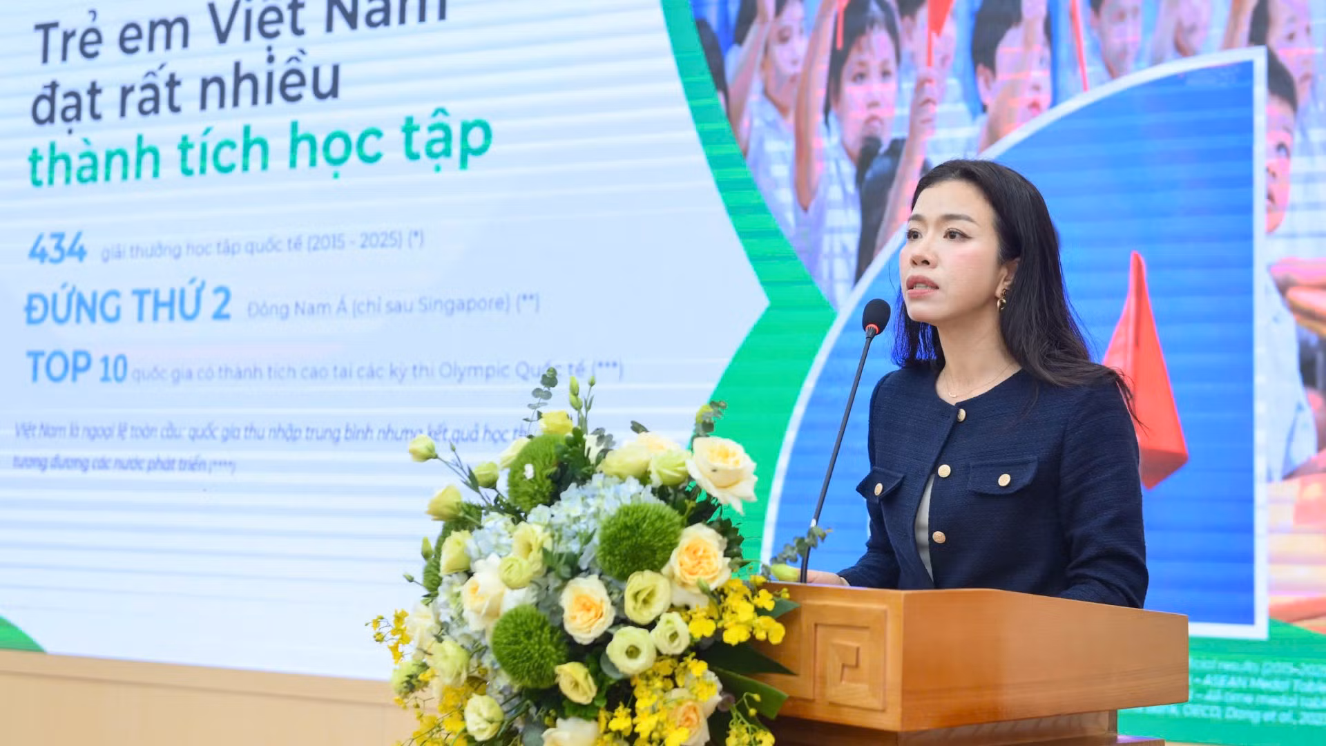 Bà Lê Bùi Thị Mai Uyên, Phó Tổng Giám đốc Nestlé Việt Nam phát biểu tại hội thảo.