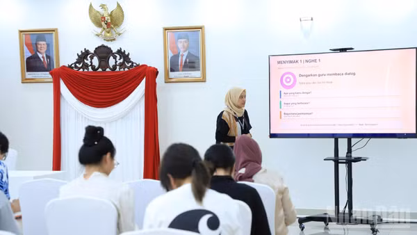 Giảng dạy tiếng Indonesia tại Đại sứ quán Indonesia tại Hà Nội năm 2026. (Ảnh: Đại sứ quán Indonesia tại Việt Nam)