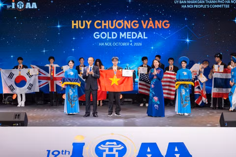 Quang cảnh buổi lễ bế mạc trao giải kỳ thi. (Ảnh: BTC)