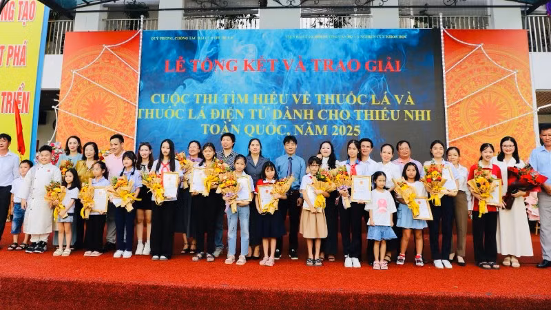 Cuộc thi tìm hiểu về tác hại của thuốc lá và thuốc lá điện tử dành cho thiếu nhi toàn quốc, năm 2025.