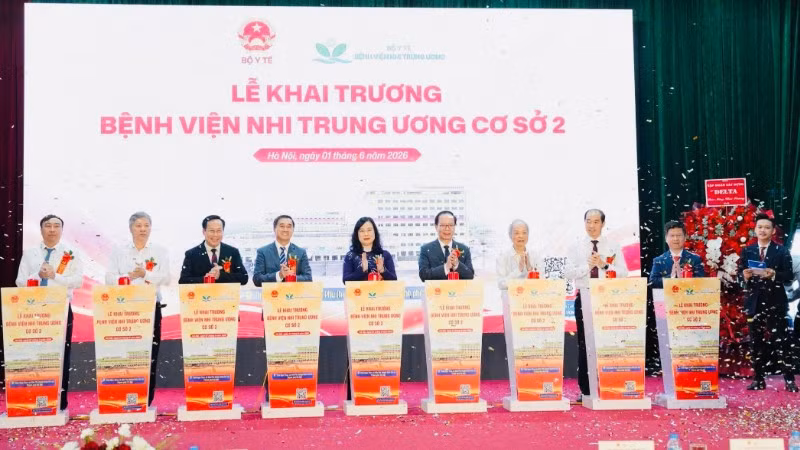 Chính thức khai trương đưa vào sử dụng Bệnh viện Nhi Trung ương cơ sở 2.