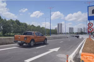 [Ảnh] Thông xe hầm chui tại nút giao An Phú ở cửa ngõ phía đông Thành phố Hồ Chí Minh
