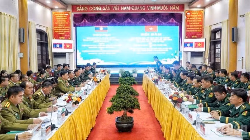 Quang cảnh hội đàm. (Ảnh: Đình Phượng)
