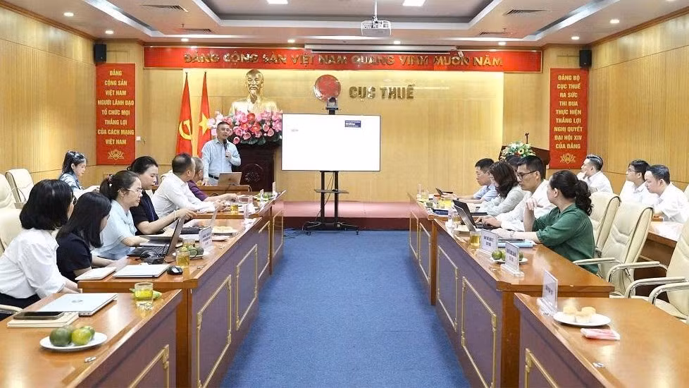 Chương trình đào tạo tập trung hướng dẫn và thực hành về hệ thống bảo mật và an toàn dữ liệu. (Ảnh: Cục Thuế)