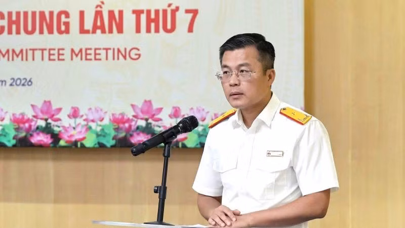 Phó Cục trưởng Cục Thuế Lê Long phát biểu khai mạc hội nghị.