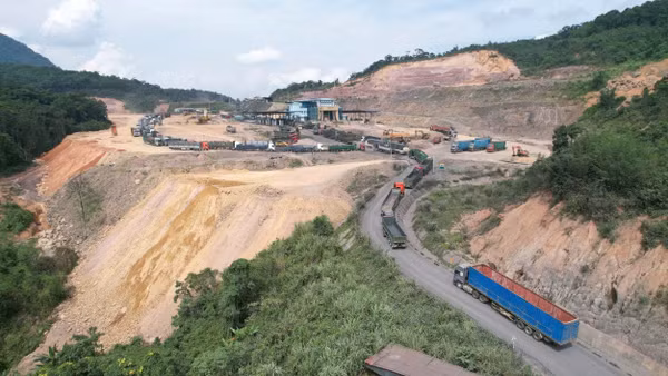 Cửa khẩu quốc tế La Lay, Quảng Trị. (Ảnh: HOÀNG AN)