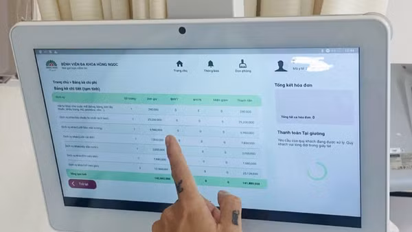 Bảng kê chi phí của anh Hoàng hơn 140 triệu đồng. (Ảnh: Nhân vật cung cấp)
