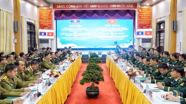 Quang cảnh hội đàm. (Ảnh: Đình Phượng)