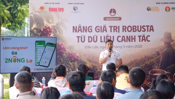 Workshop “Nâng giá trị Robusta từ dữ liệu canh tác” thiết kế theo hướng chia sẻ đi cùng thực hành. (Nguồn: Đạm Cà Mau)