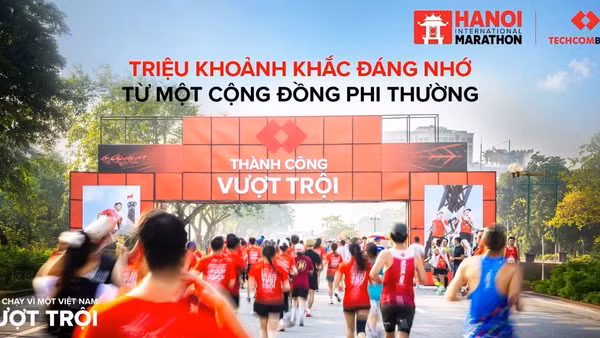 Dự tính 14.000 vận động viên trong nước và quốc tế sẽ sải bước trên cung đường di sản Hà Nội tại Giải Marathon Quốc tế Hà Nội Techcombank mùa thứ 5. (Ảnh: Techcombank)