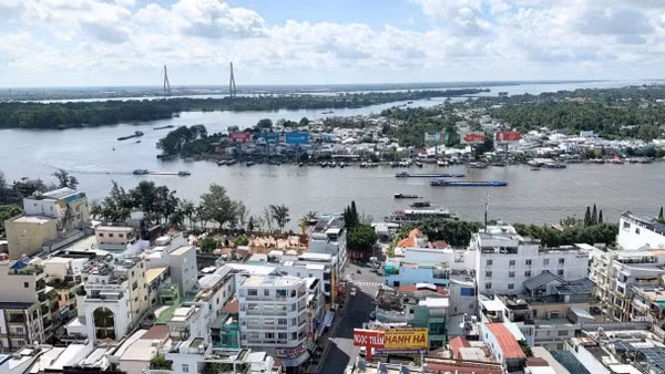 Một góc thành phố Cần Thơ. (Ảnh: THANH TÂM)