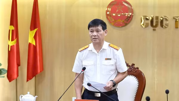 Phó Cục trưởng Đặng Ngọc Minh phát biểu chỉ đạo tại hội nghị. (Nguồn: Cục Thuế)