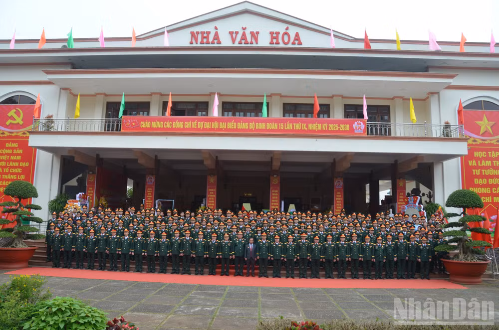 Đại biểu dự Đại hội Đảng bộ Binh đoàn 15 lần thứ IX nhiệm kỳ 2025-2030.