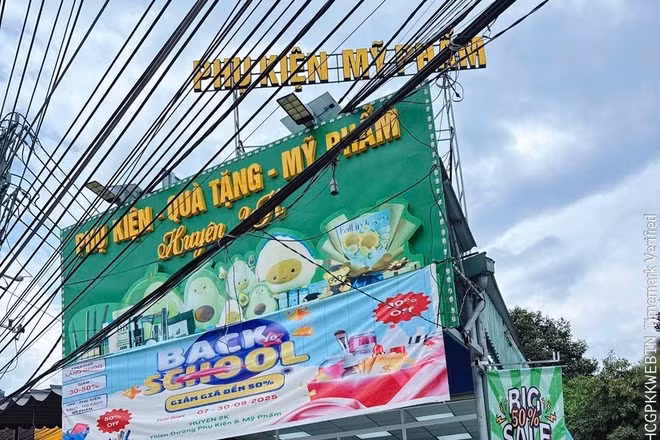 Cửa hàng nơi xảy ra sự việc.