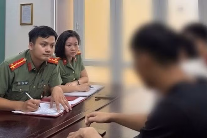 Cơ quan chức năng làm việc với L.T.A
