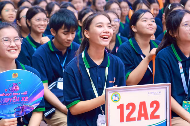 Chương trình kết nối từ cơ sở cai nghiện ma túy đến các trường học. (Ảnh: Công an Hà Nội)