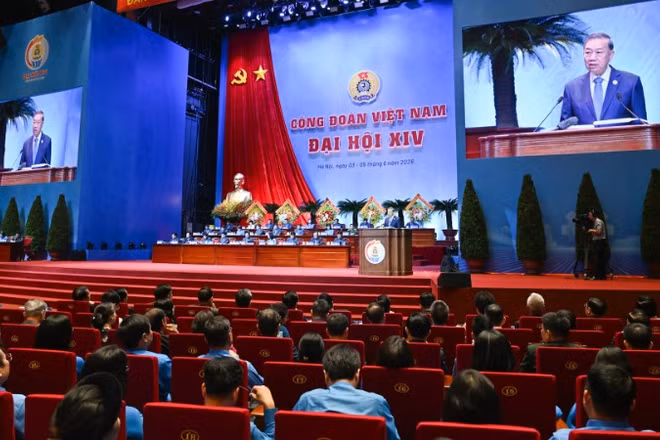 Khai mạc trọng thể Đại hội Công đoàn Việt Nam lần thứ XIV.