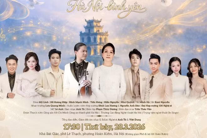 Live Concert “Hà Nội bình yên”, âm nhạc chạm tới chiều sâu cảm xúc.