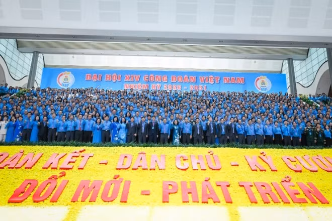 Đại hội Công đoàn Việt Nam lần thứ XIV diễn ra trong ba ngày từ 3-5/6.