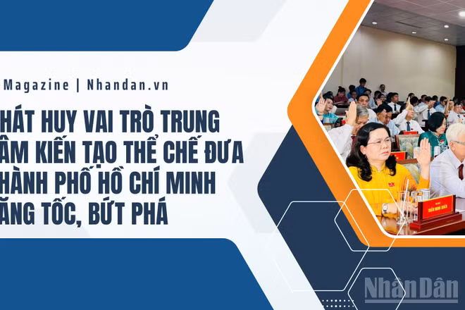 Phát huy vai trò trung tâm kiến tạo thể chế đưa Thành phố Hồ Chí Minh tăng tốc, bứt phá