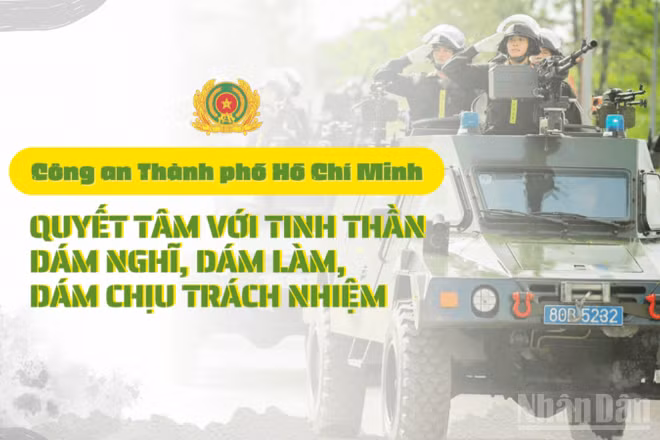 Công an Thành phố Hồ Chí Minh: Quyết tâm với tinh thần dám nghĩ, dám làm, dám chịu trách nhiệm 