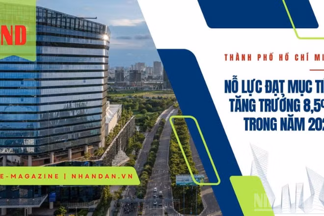 Thành phố Hồ Chí Minh nỗ lực đạt mục tiêu tăng trưởng 8,5% trong năm 2025