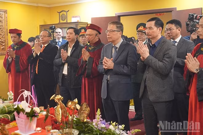 Lễ Giỗ Tổ Hùng Vương nhằm tôn vinh công lao dựng nước và giữ nước của các Vua Hùng tại Liên bang Nga. (Ảnh: XUÂN HƯNG)