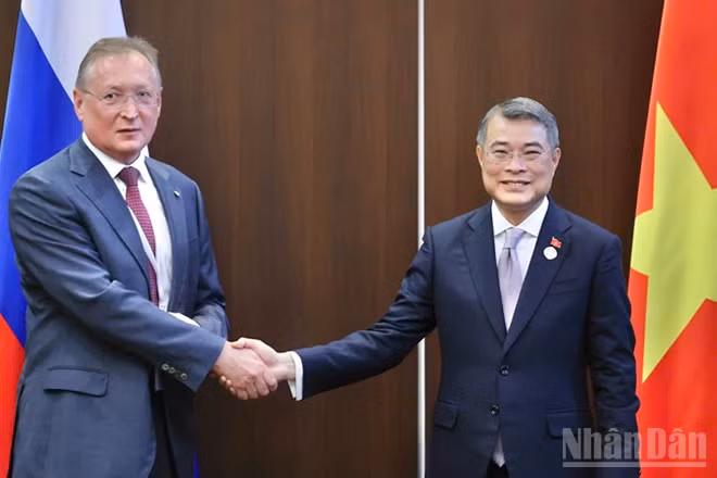 Thủ tướng Lê Minh Hưng tiếp Tổng Giám đốc Công ty Zarubezhneft của Liên bang Nga.