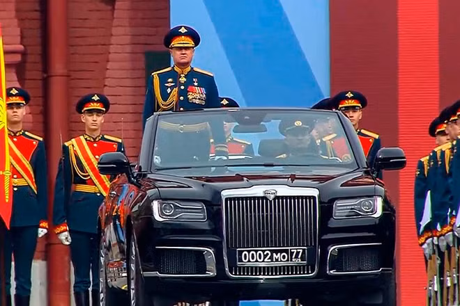Lễ duyệt binh trên Quảng trường Đỏ ngày 9/5. (Ảnh: KREMLIN.RU)