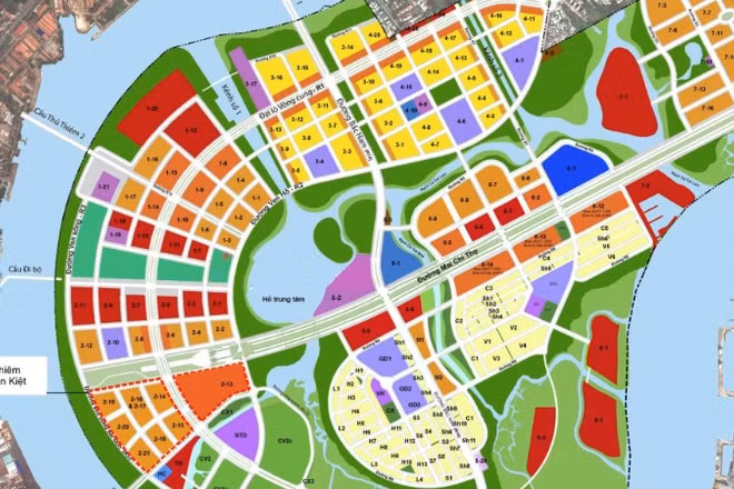 Quy hoạch Khu đô thị mới Thủ Thiêm. (Ảnh: khudothithuthiem.vn)
