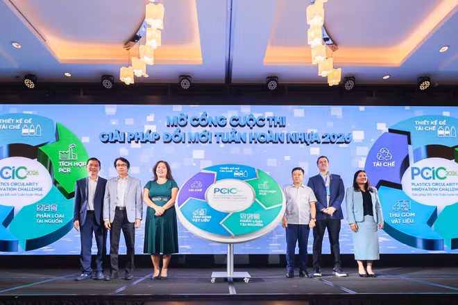 Cuộc thi “Giải pháp Đổi mới Tuần hoàn nhựa 2026” tìm kiếm các giải pháp cho những bài toán cụ thể của tuần hoàn nhựa. 