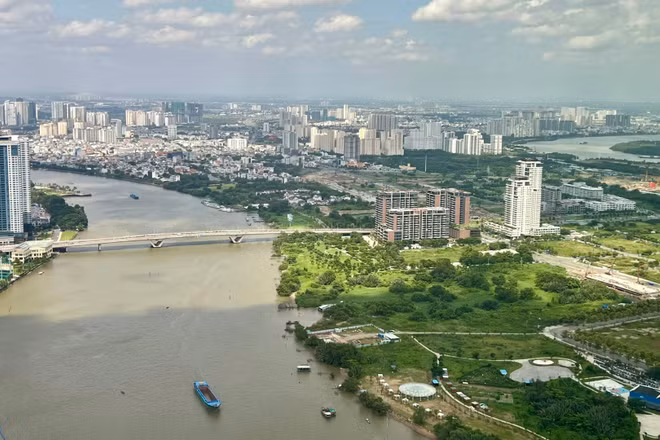 Thành phố Hồ Chí Minh với không gian phát triển mới sau hợp nhất. (Ảnh: QUANG QUÝ)