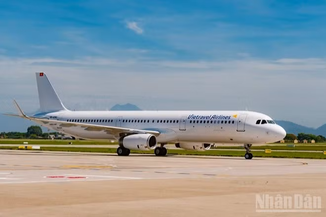 Tàu bay mới của Vietravel Airlines thuộc dòng Airbus A321, mang số hiệu VN-A290.