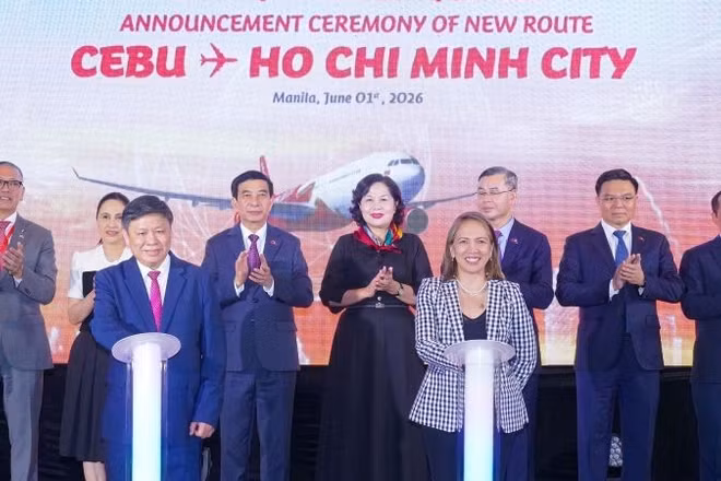 Vietjet công bố đường bay thẳng Thành phố Hồ Chí Minh-Cebu (Philippines), tiếp tục mở rộng mạng bay quốc tế và tăng cường giao lưu trong ASEAN.