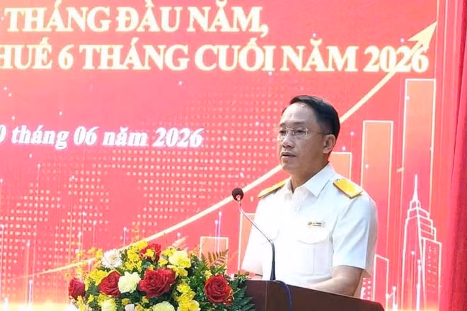 Phó Cục trưởng Cục Thuế Mai Sơn phát biểu chỉ đạo.