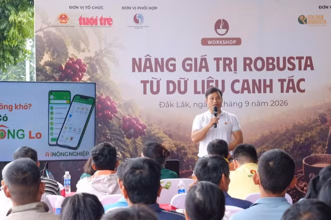 Workshop “Nâng giá trị Robusta từ dữ liệu canh tác” thiết kế theo hướng chia sẻ đi cùng thực hành. (Nguồn: Đạm Cà Mau)