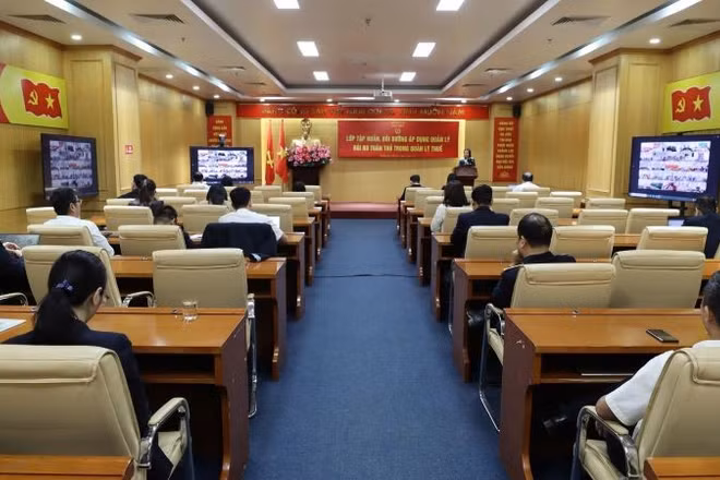 Quang cảnh lớp học.