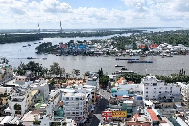Một góc thành phố Cần Thơ. (Ảnh: THANH TÂM)