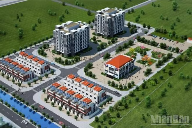Phối cảnh tổng thể dự án nhà ở cho người lao động nhà máy nhiệt điện Thái Bình 2.