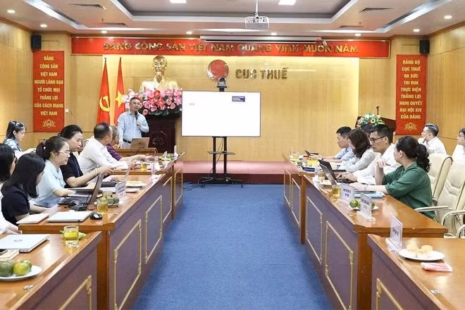 Chương trình đào tạo tập trung hướng dẫn và thực hành về hệ thống bảo mật và an toàn dữ liệu. (Ảnh: Cục Thuế)