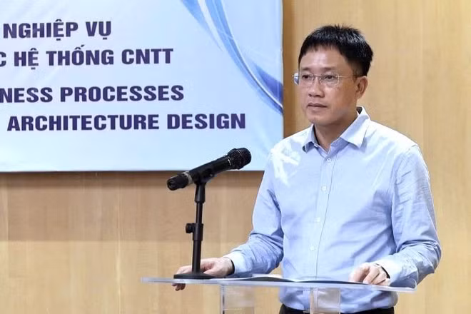 Phó Cục trưởng Cục Thuế Mai Sơn phát biểu khai mạc Hội thảo.