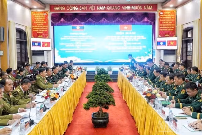 Quang cảnh hội đàm. (Ảnh: Đình Phượng)