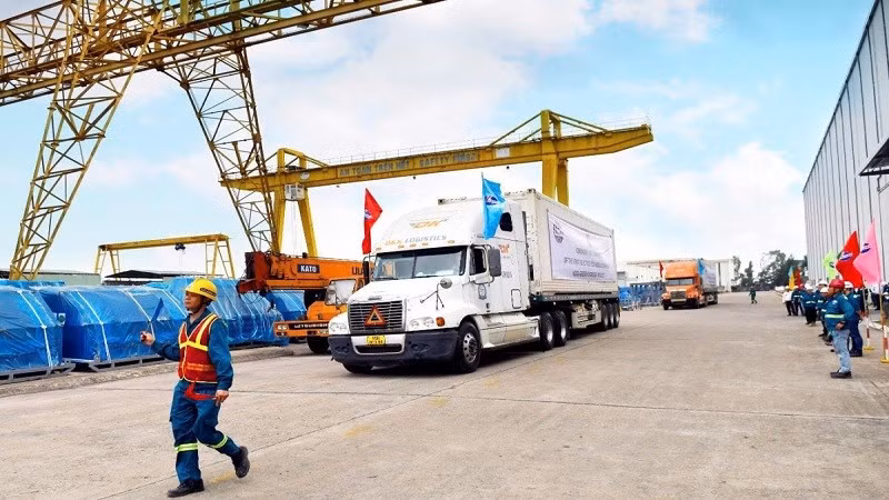 Lễ bàn giao Module điện phân đầu tiên cho Tổng thầu Thyssenkrupp Nucera xuất sang EU.
