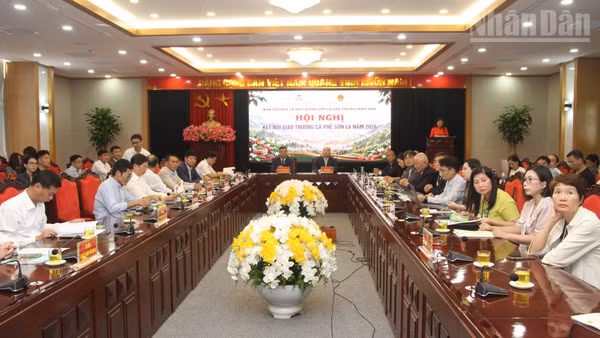 Hội nghị kết nối giao thương cà-phê Sơn La năm 2026. (Ảnh: QUỐC TUẤN)