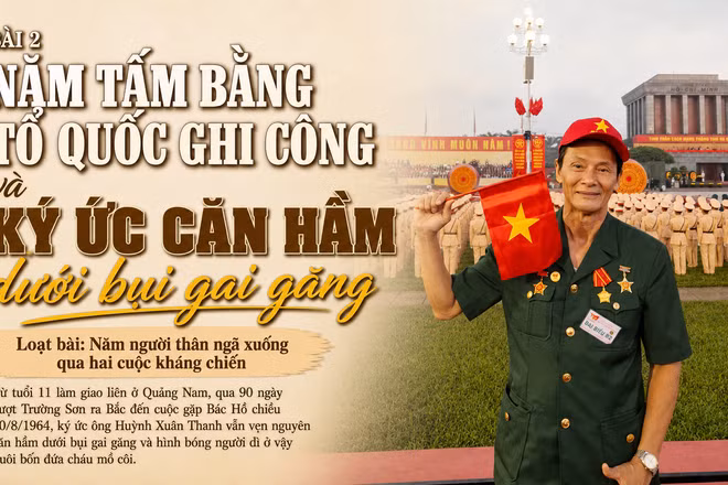 Đại biểu Huỳnh Xuân Thanh bên Lăng Bác trong dịp tham dự Lễ kỷ niệm 80 năm Cách mạng Tháng Tám và Quốc khánh 2/9.