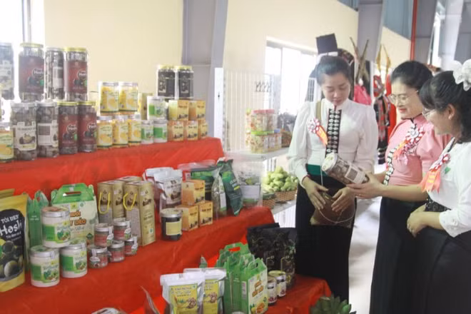 Nhiều sản phẩm OCOP của xã Yên Châu được trưng bày tại nhiều sự kiện quan trọng của tỉnh và các hội chợ thương mại.