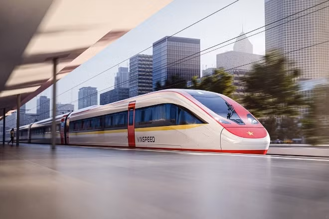 Hình ảnh minh họa thiết kế tàu tốc độ cao của VinSpeed.