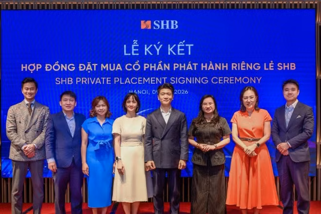 VinaCapital, Dragon Capital, KIM… nhiều quỹ lớn tại buổi lễ ký hợp đồng đặt mua cổ phần phát hành riêng lẻ SHB.